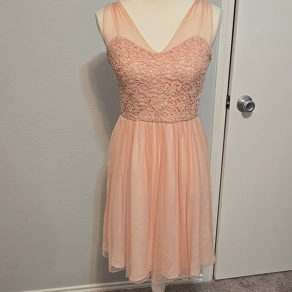 Suzi Chin A-line sundress with sweetheart neckline